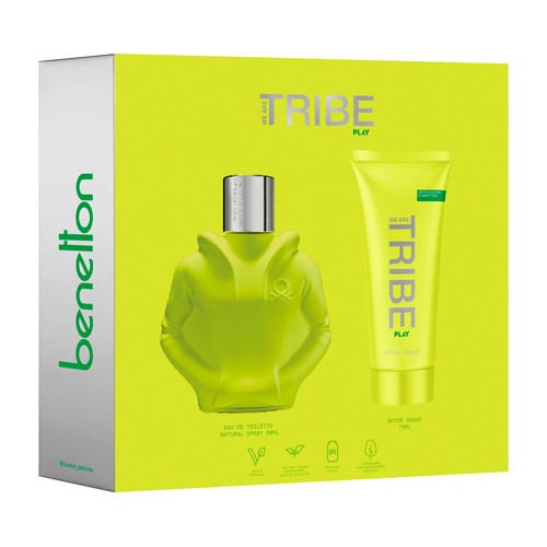 UNITED COLORS OF BENETTON Tribe play Estuche de colonia y after shave para hombre.