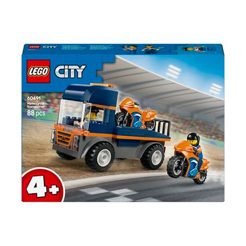 LEGO City 60491 Camión de Transporte de Motos.