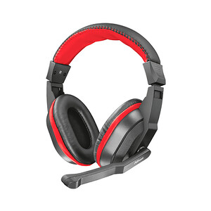 Auriculares gaming con cable, multiplataforma, color negro y rojo, TRUST Ziva.