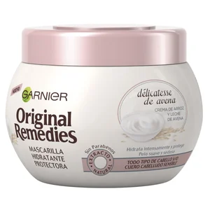 ORIGINAL REMEDIES Mascarilla capilar calmante y nutritiva para todo tipo de cabellos incluso sensibles ORIGINAL REMEDIES Délicatesse de Garnier 300 ml.