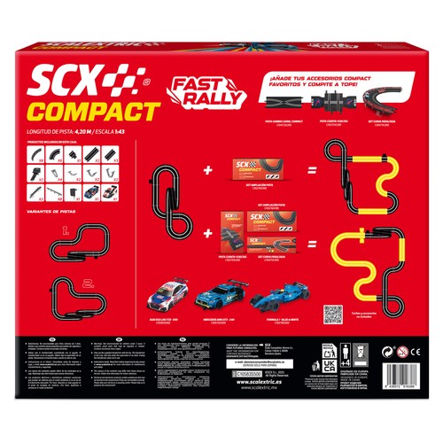 SCALEXTRIC Circuito Fast Rally, Compact