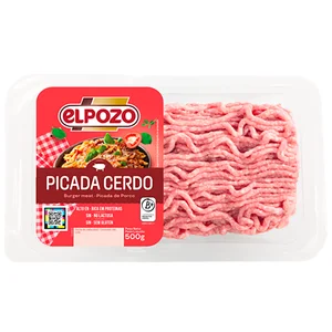 EL POZO Preparado de picada de cerdo (burger meat) 500 g.
