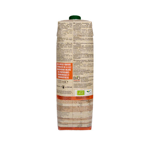 BIOSABOR Gazpacho fresco ecológico BIOSABOR 1 l.