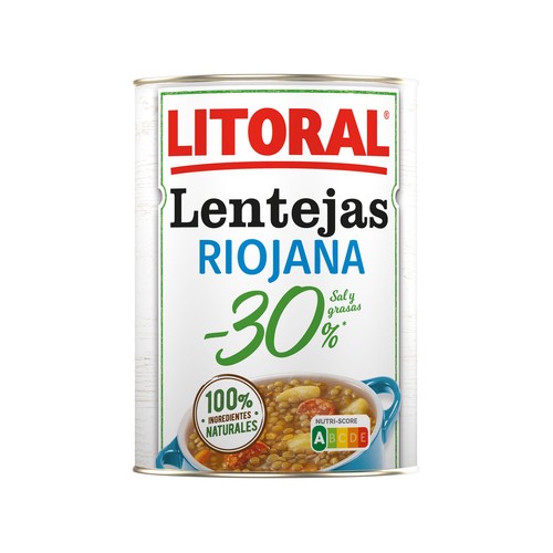 LITORAL Lentejas Riojanas 425 g.