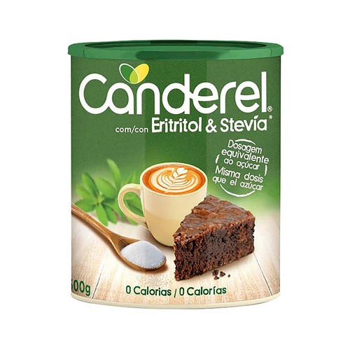 CANDEREL Edulcorante en polvo con eritritol y stevia 500 g.