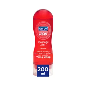 DUREX Gel de masaje y lubricante íntimo con seductor extracto de Ylang Ylang DUREX Play 200 ml.