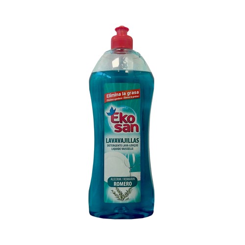 EKOSAN Detergente lavavajillas de mano aroma romero EKOSAN 800 ml.