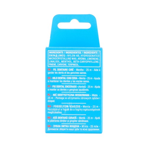 PRODUCTO ALCAMPO Hilo dental con cera, sabor a menta 25 m.