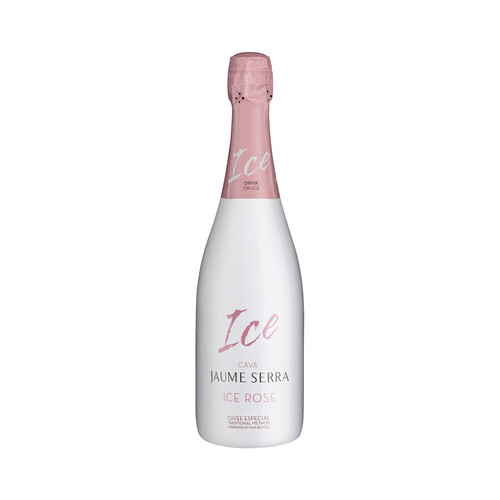JAUME SERRA Cava rosado con denominación de origen Cava y elaborado siguiendo el método tradicional JAUME SERRA Ice rosé botella de 75 cl.