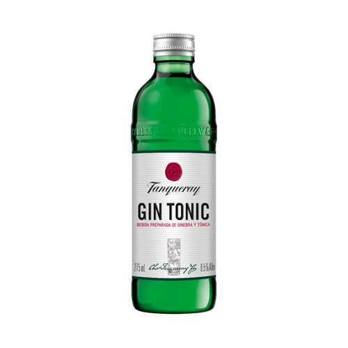 TANQUERAY Preparado de ginebra tipo London Dry Gin con tónica TANQUERAY botella de 275 ml.