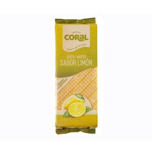 Imagen de CORAL Limon boer wafer Galletas de barquillo con sabor a limón 330 g