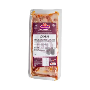 SEGUNDO SANZ Lonchejas de oreja cocida de cerdo 500 g.