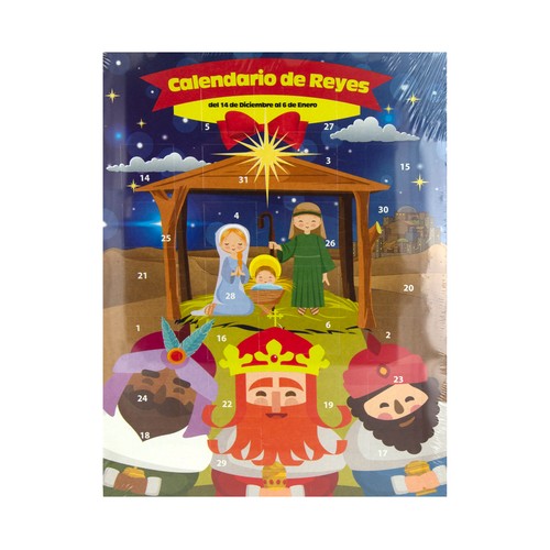 PRODUCTO ECONÓMICO ALCAMPO Calendario Reyes de chocolate 75 g.