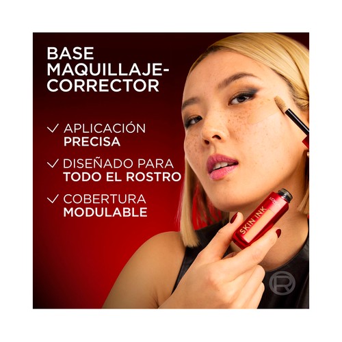 L´ORÉAL PARIS Infallible skin ink tono 130 Light cool Base de maquillaje de larga duración.