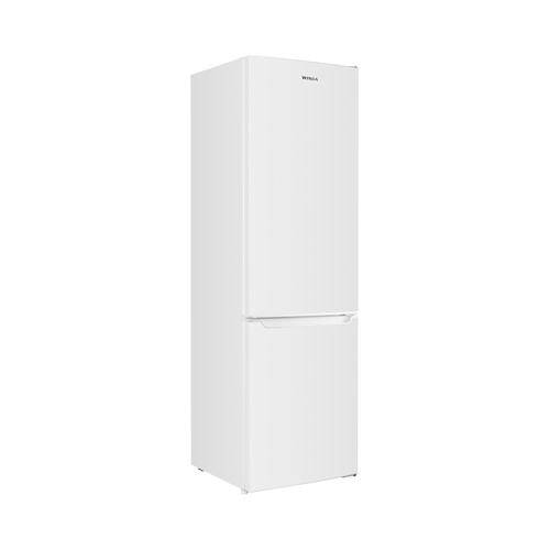 Frigorífico combi WINIA WRDBH262NPW Cíclico, clasificación energética: F, H: 180cm, A: 55cm, F: 56cm, capacidad total: 262L.