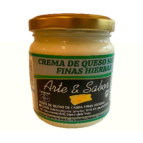 ARTE&SABOR Crema de queso de cabra a las finas hierbas 175 g.