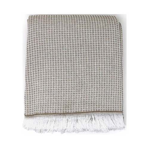 Colcha diseño nido de abeja para cama individual 50% algodón reciclado, TEXTIL HOGAR.