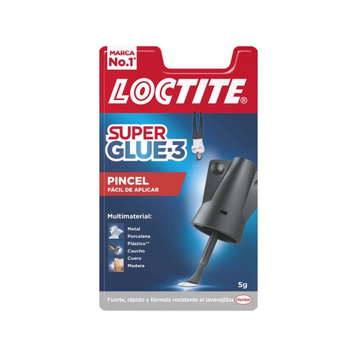 Pegamento instantáneo LOCTITE Super Glue 3, aplicación pincel, 5grs.