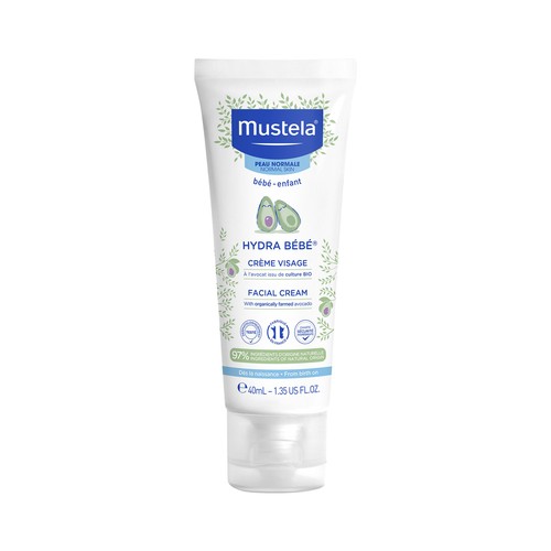 MUSTELA Crema facial hidratante para bebé MUSTELA Hydra bebé 40 ml.