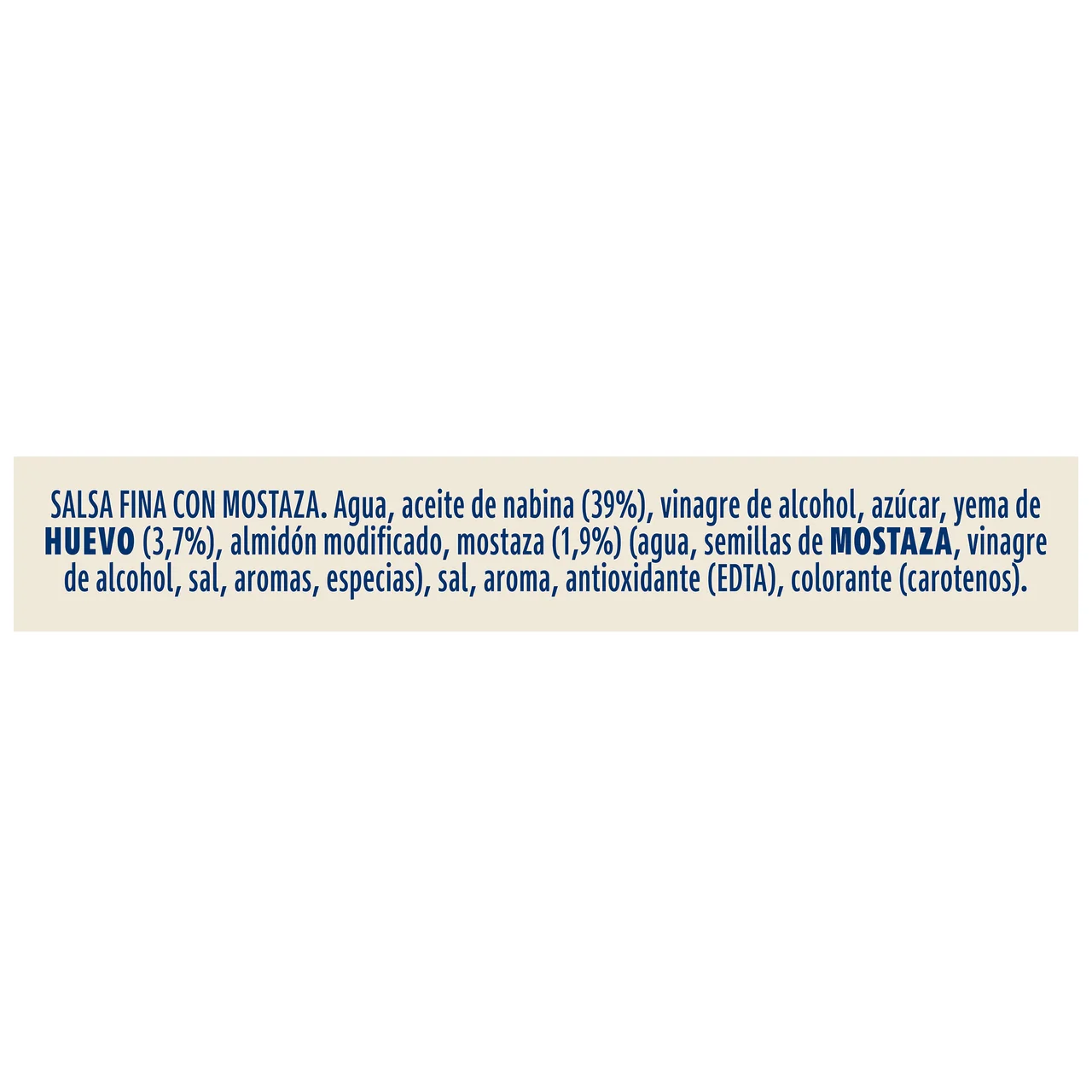 HELLMANN´S Salsa Mayonesa con mostaza, formato frasco 340ml.