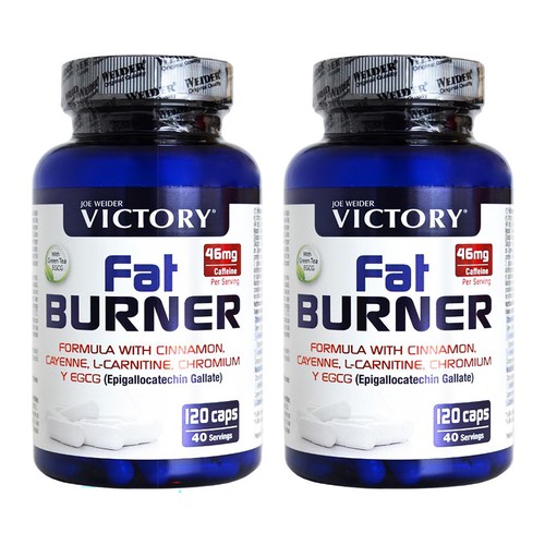 WEIDER Complemento alimenticio en cápsulas a base de plantas, L-carnitina y cromo pack duo (2 x 120 cap.)