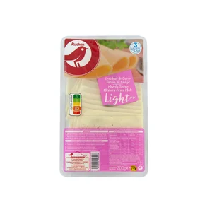 AUCHAN Queso en lonchas tierno light 200 g. Producto Alcampo