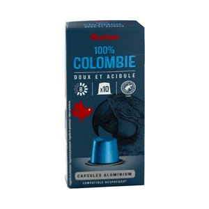 PRODUCTO ALCAMPO Café en cápsulas Colombia I8, 10 uds.