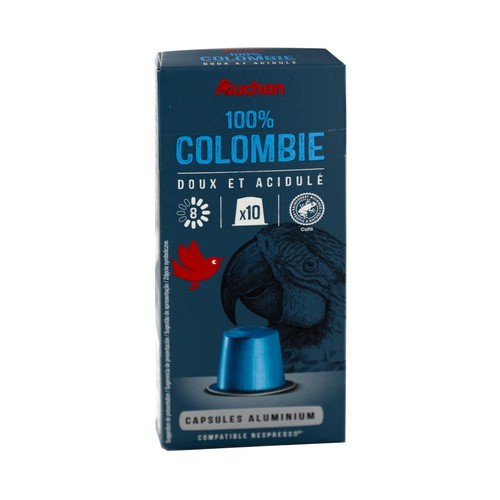 PRODUCTO ALCAMPO Café en cápsulas Colombia I8,  10 uds.