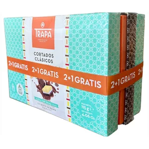 TRAPA Bombones cortados pack 2 + 1 de 345 g.