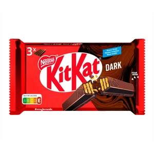 KIT KAT Barritas de galleta cubiertas de chocolate negro 3 uds.41,5 g.