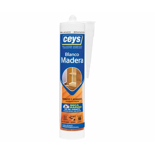 Sellador para madera en color blanco para remates y acabados con secado rápido, CEYS