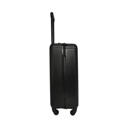 Maleta mediana tipo trolley  rígido 4 ruedas 65cm negro. PULGAR
