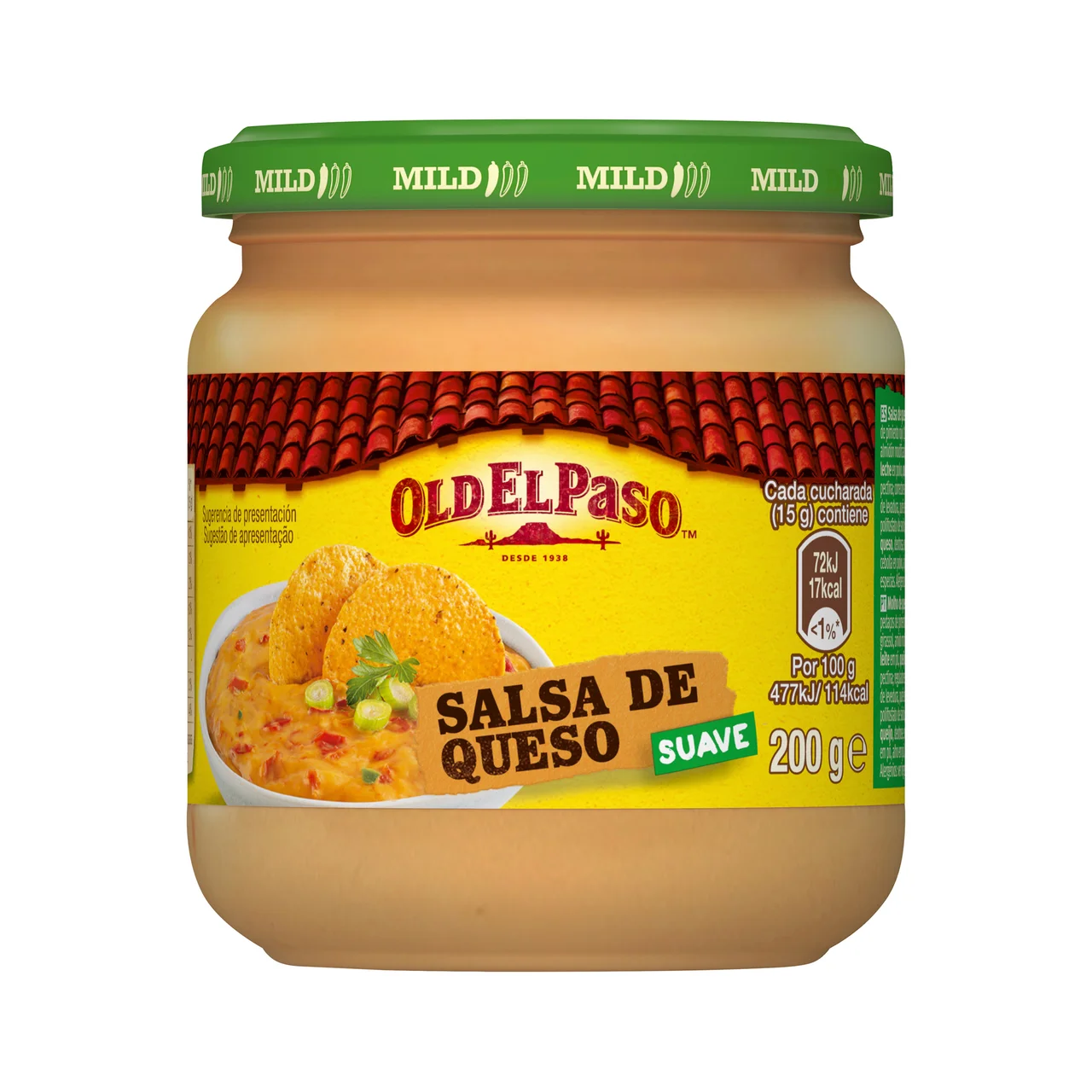 Salsa de queso suave 200 g.