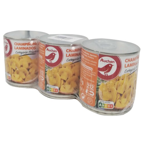 Champiñones laminados PRODUCTO ALCAMPO 3 uds x 105 g.