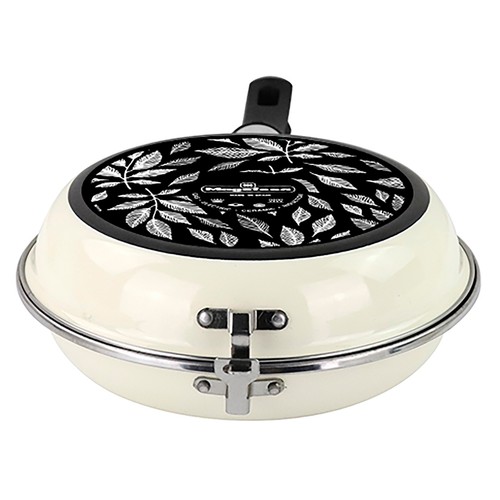 Sartén para tortillas en acero esmaltado de 24cm, apto para inducción, MAGEFESA Cream.