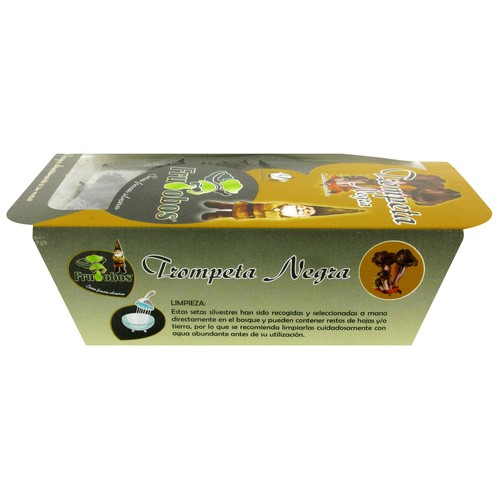 Seta Trompeta de los Muertos (Cantharellus Cornucopioides), bandeja 150 g.