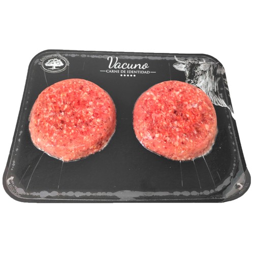 EL ENCINAR DE HUMIENTA Hamburguesa de vacuno con cecina 2 x 150 g.