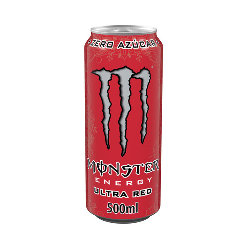 MONSTER Ultra red Bebida energética sin azúcar lata de 50 cl.