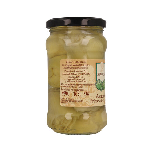 ALTA COCINA Alcachofas corazones primera 6/12 frutos ALTA COCINA 165 g.