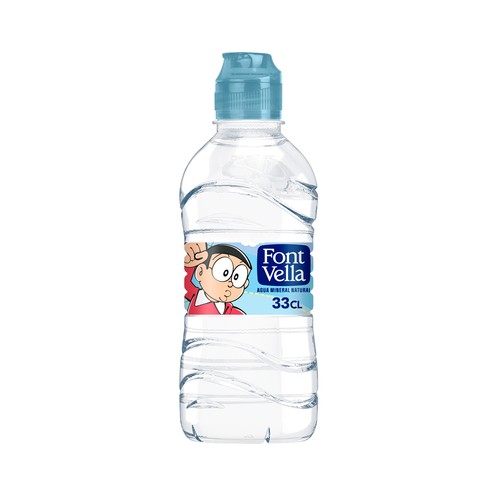 FONT VELLA Agua mineral natural botella 33 cl.
