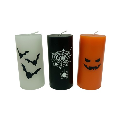 Vela decorativa con estampado Halloween, ACTUEL.