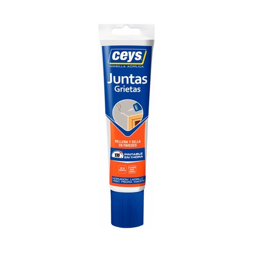 Silicona blanca especial para juntas y grietas, 125ml, CEYS