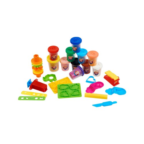 Mi Gran Cubo De Pasta DOH. Kit de plastilina para jugar haciendo formas divertidas. ONE TWO FUN ALCAMPO