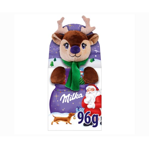 MILKA Chocolate con leche y un peluche 96 g.