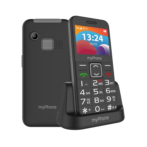 Teléfono móvil Senior MYPHONE Halo 3 negro, pantalla 2.3"", dual sim, 4G, 1400mAh..