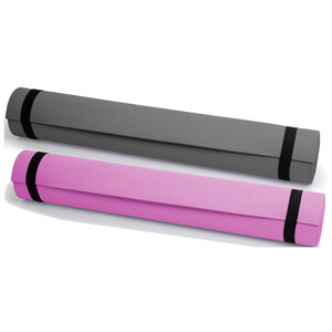 Esterilla de yoga Pro 183x61x0,6cm color gris, rosa o morado, FITNESS.