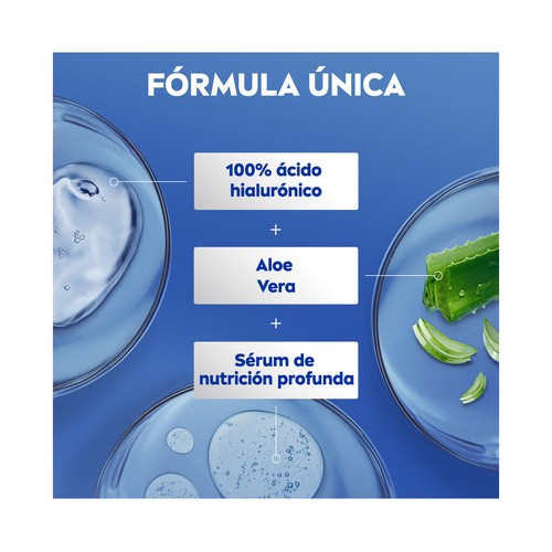 NIVEA Loción corporal (body milk) hidratante con aloe vera para pieles normales a seca 400 ml.