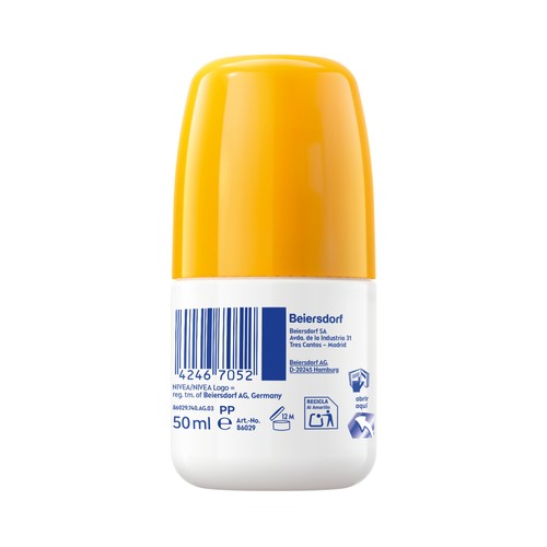 NIVEA Sun babies & kids sensitive Protector solar infantil en roll on con FPS 50+ (muy alta) 50 ml.