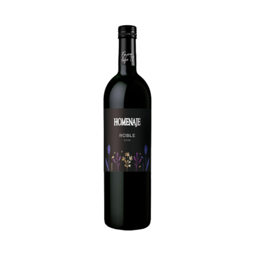 HOMENAJE Vino tinto roble con D.O. Navarra botella de 75 cl.