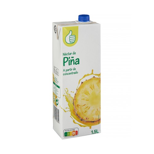 PRODUCTO ECONÓMICO ALCAMPO Néctar de piña brick de 1,5 l.
